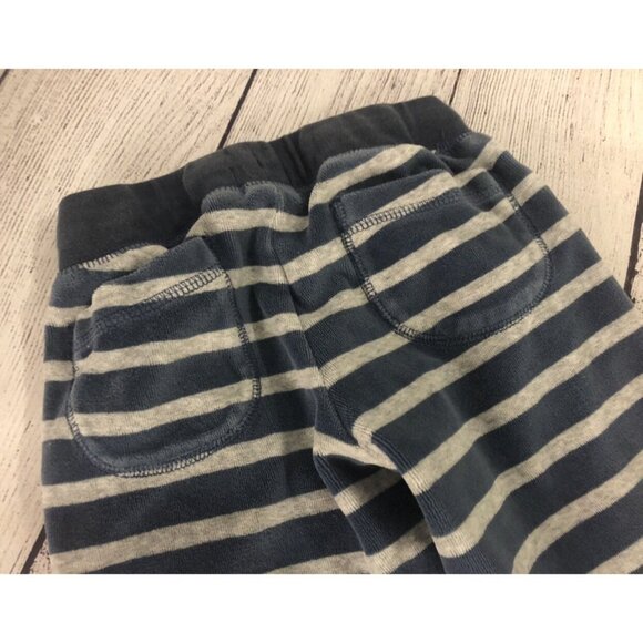 Mini Boden 5T Blue & Grey Velour Pants - Picture 6 of 6